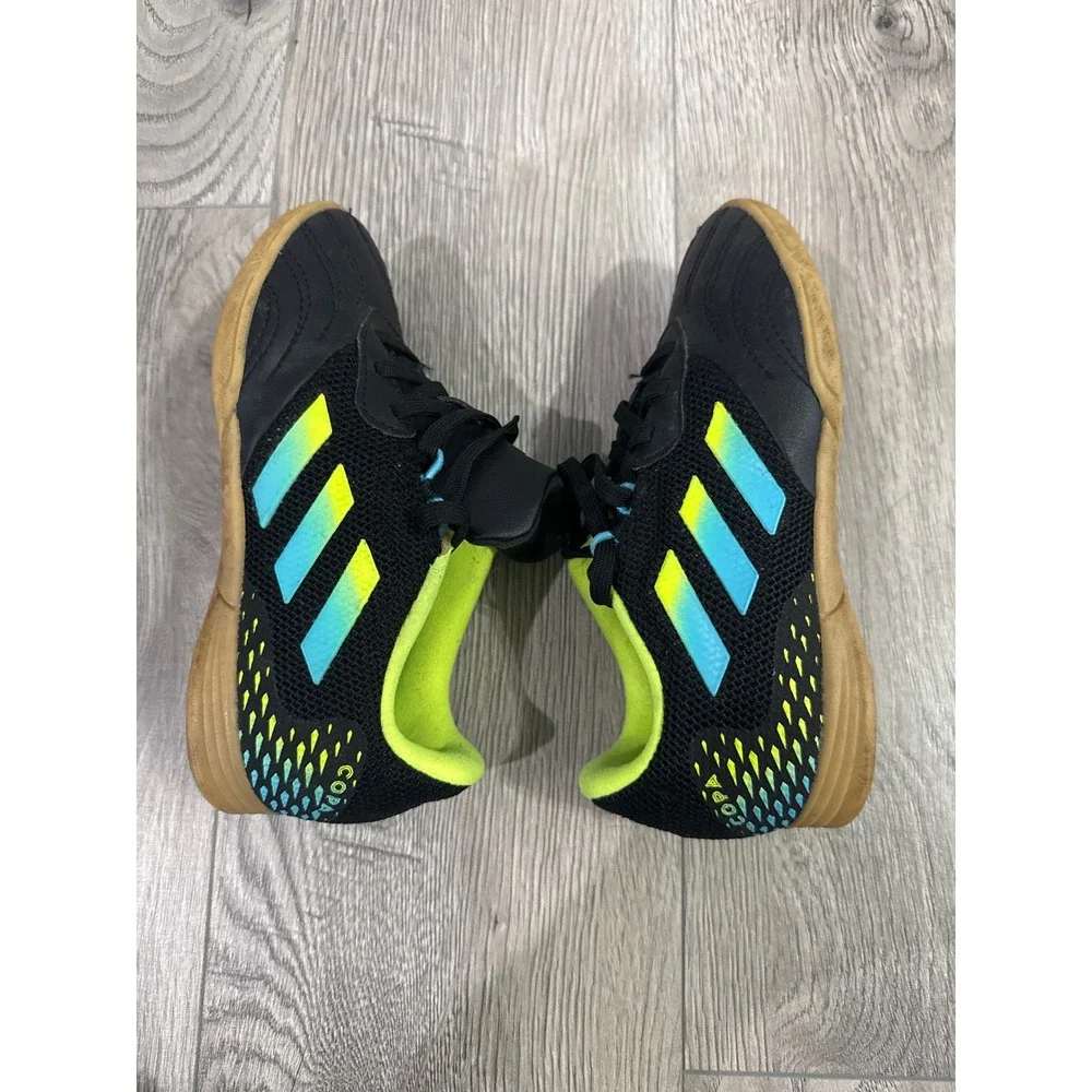 Adidas Kids‎ Copa Sense.3 Indoor Soccer Shoes Black Neon Size 11.5K